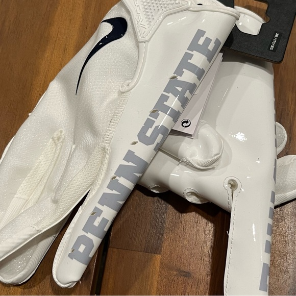 Nike Vapor Jet Football Gloves Penn State PE Size XXXL DX5274-112 - Picture 4 of 7